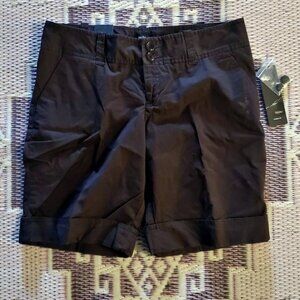 Women's MOSSIMO Brown Modern Fit Stretch Dress Shorts Sz 6 NWT